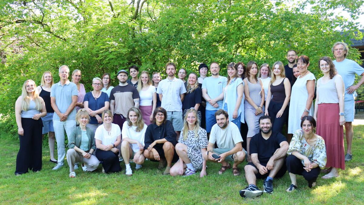 Gruppenfoto: das gesamte Team von Perspektivblick